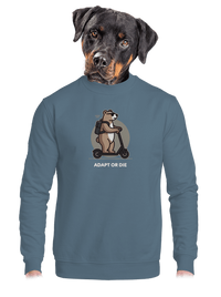 unisex mikina bez kapuce