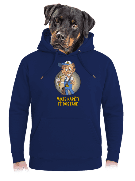 Moje napětí unisex mikina premium Navy
