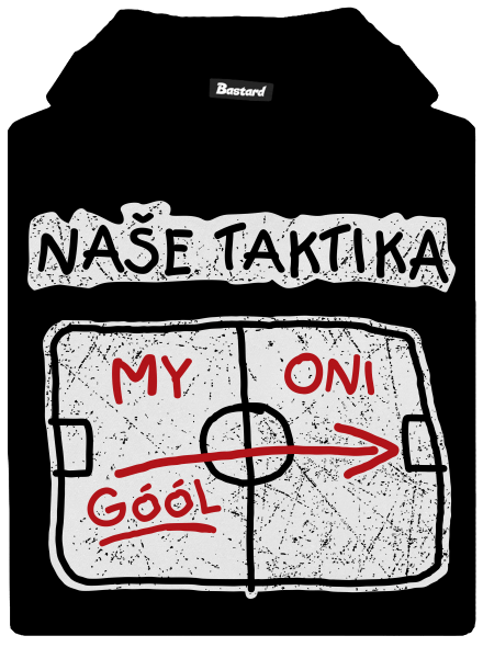 Naše taktika dětská mikina klokanka Black