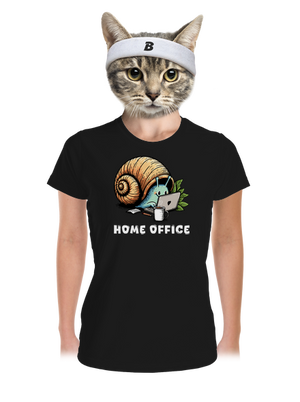 Šnekův home office dámské sportovní tričko Black