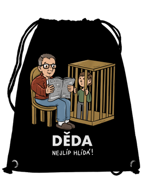 Děda hlídá vak Black