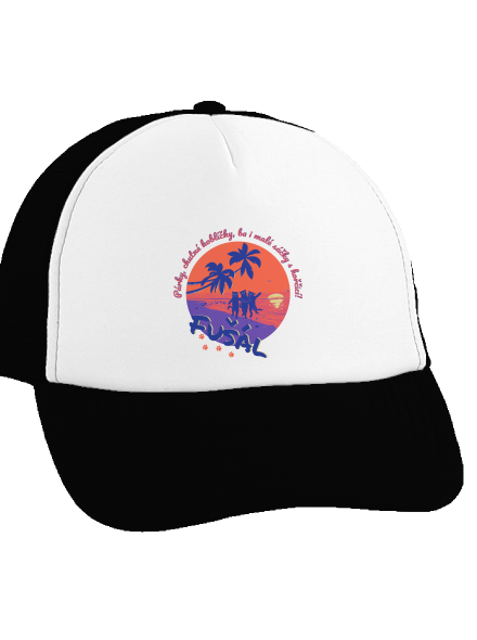 Fušál kšiltovka truckerka Black cap