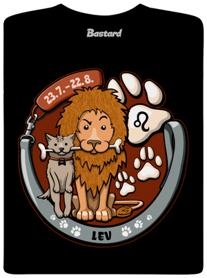 Psí horoskop: Lev dětské tričko Black