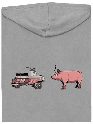 Praseta pánská mikina na zip Light Melange