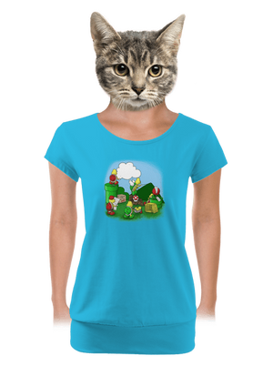 dámské tričko s lemem