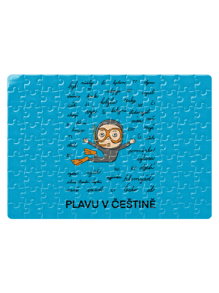 Plavu v češtině puzzle White