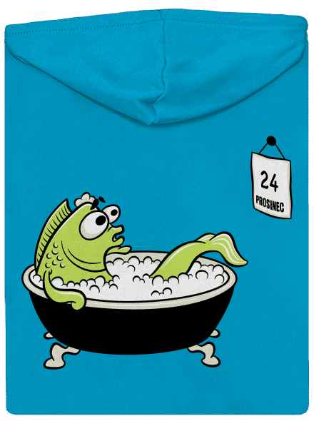 Poslední koupel dámská mikina na zip Blue Atol