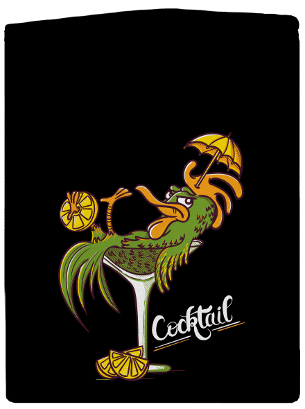 Cocktail pánská mikina na zip Black