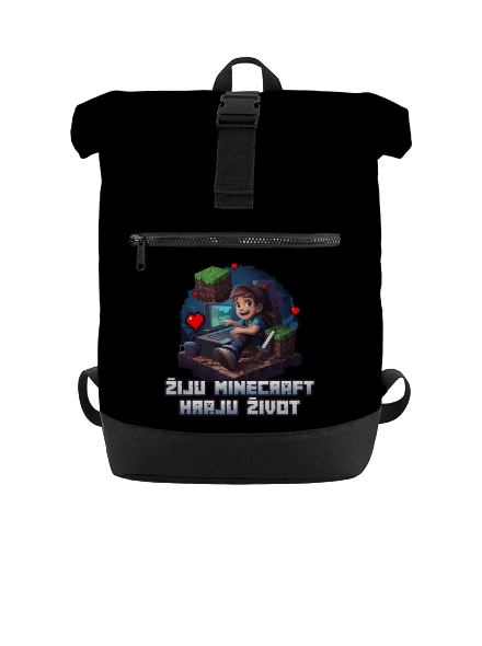Žiju Minecraft batoh Black