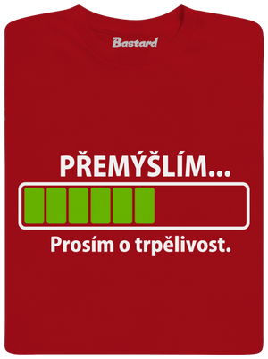 Přemýšlím dětské tričko Red