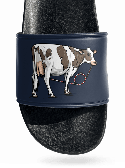 Cow drink pantofle Navy
