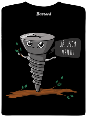 Já jsem Vruut pánské tričko Black