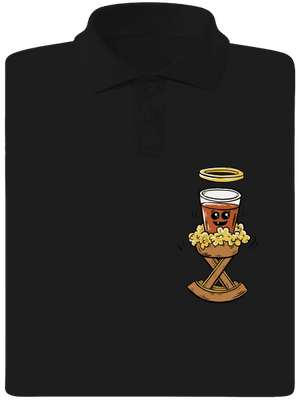 Panáček v jesličkách pánská polokošile Black