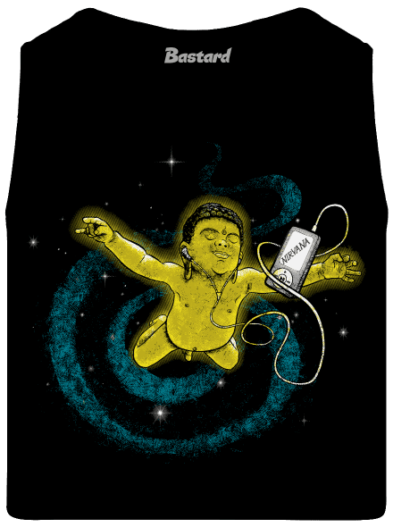 Vesmírná Nirvana pánské tílko Black