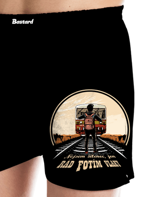 Fotím vlaky pánské trenky Black