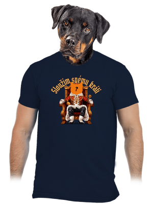 Sloužím svému králi pánské tričko Navy