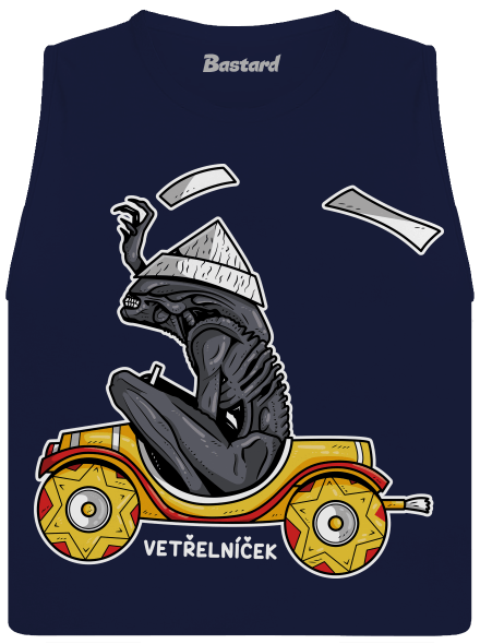 Vetřelníček dámské tílko volné Navy