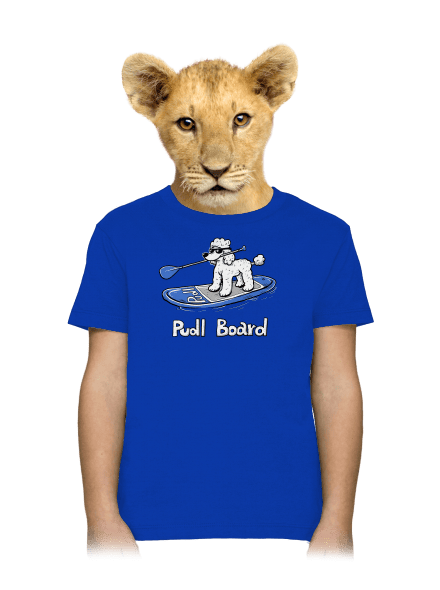 Pudl board dětské tričko Royal Blue