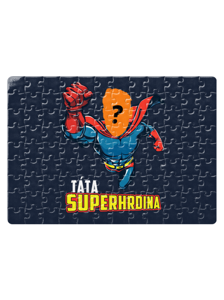 Táta superhrdina puzzle White
