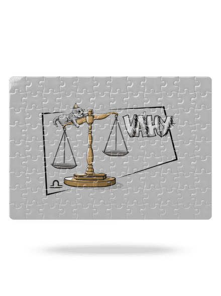 Kočičí horoskop: Váhy puzzle White