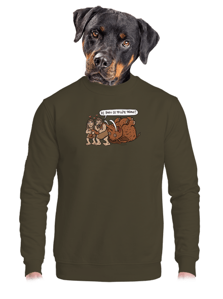 Ve dvou se to lépe táhne unisex mikina bez kapuce Urban Khaki