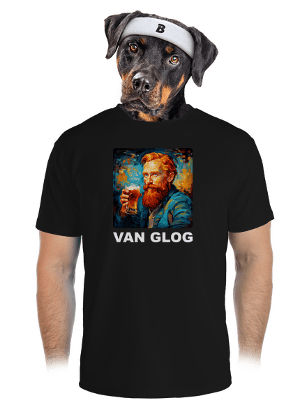 Van Glog pánské sportovní tričko Black