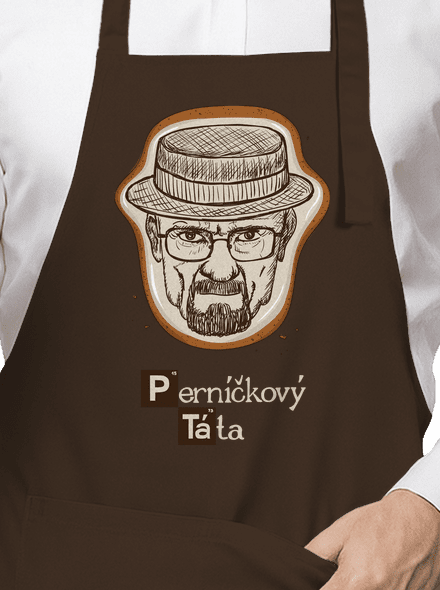Perníčkový táta a Perníček zástěra Chocolate Sol