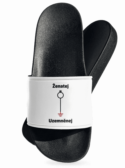Ženatej a uzemněnej pantofle White
