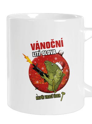 Vánoční lití olova velký hrnek White