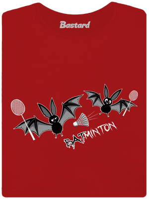 Batminton dámské tričko s lemem Red Mal