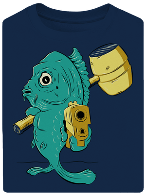 Poslední štědrovečerní unisex tričko oversized Midnight Blue