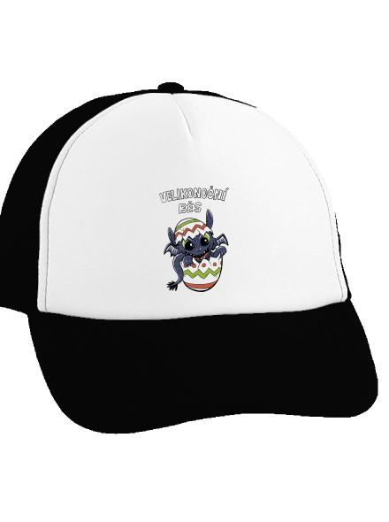 Velikonoční běs kšiltovka truckerka Black cap