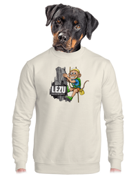 unisex mikina bez kapuce