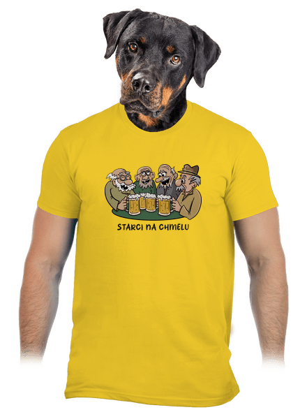 Starci na chmelu pánské tričko Gold