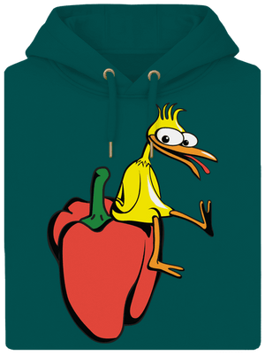 Kuře na paprice unisex mikina premium Emerald Green