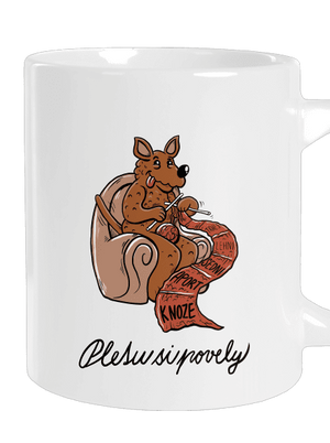 Pletu si povely velký hrnek White