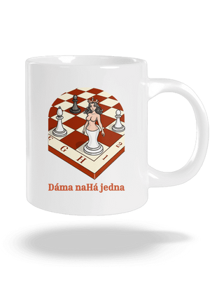 Dáma nahá jedna velký hrnek White