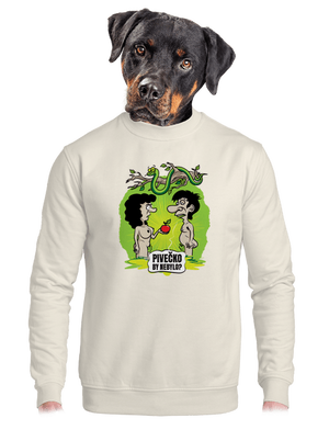 unisex mikina bez kapuce