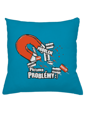 Magnet na problémy polštář Blue Turquoise