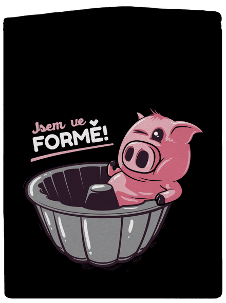 Ve formě dámská mikina na zip Black