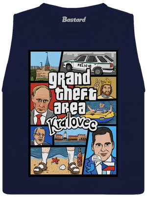 Královec dámské tílko volné Navy