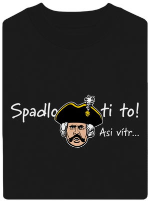 Spadlo ti to unisex mikina bez kapuce Black