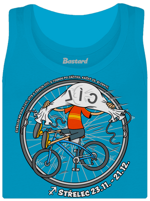 Cyklistický horoskop: Střelec dámské tílko klasické Blue Atol