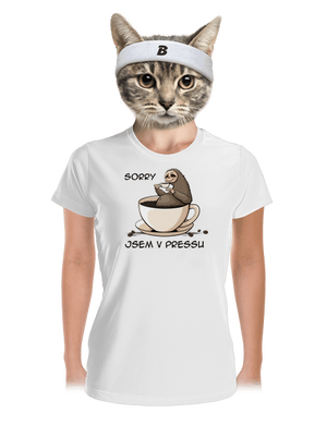 V pressu dámské sportovní tričko White