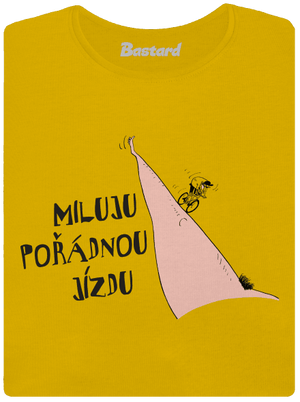 Miluju jízdu dámské tričko Yellow