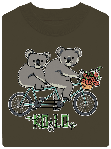 Koalo unisex mikina bez kapuce Urban Khaki