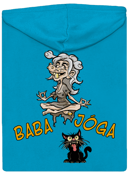 Baba Jóga dámská mikina na zip Blue Atol