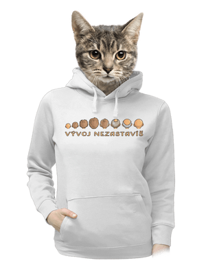 Vývoj nezastavíš dámská mikina klokanka White