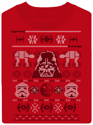 Vader na svetru unisex mikina bez kapuce Red