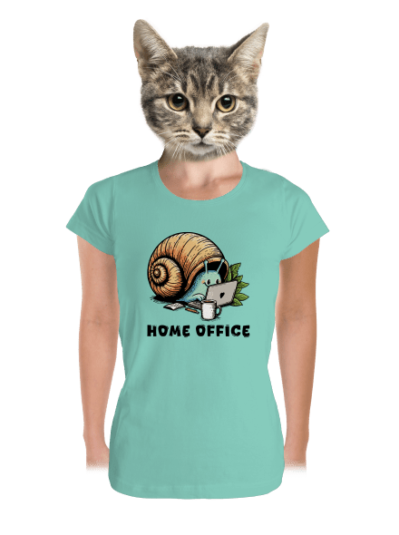 Šnekův home office dámské tričko premium Mint Mal